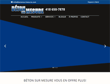 Tablet Screenshot of betonsurmesure.com